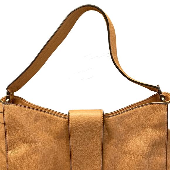 Rebecca Minkoff Tan Pebbled Leather Shoulder Bag - Picture 7 of 10